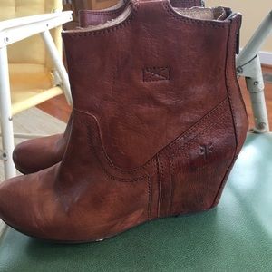 Frye Carson Wedge Bootie